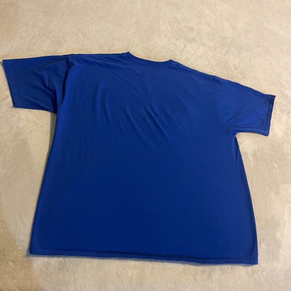 Champion Authentic Athleticwear Mens 2XL Blue Script Logo Graphic T-Shirt Gym - Picture 2 of 7